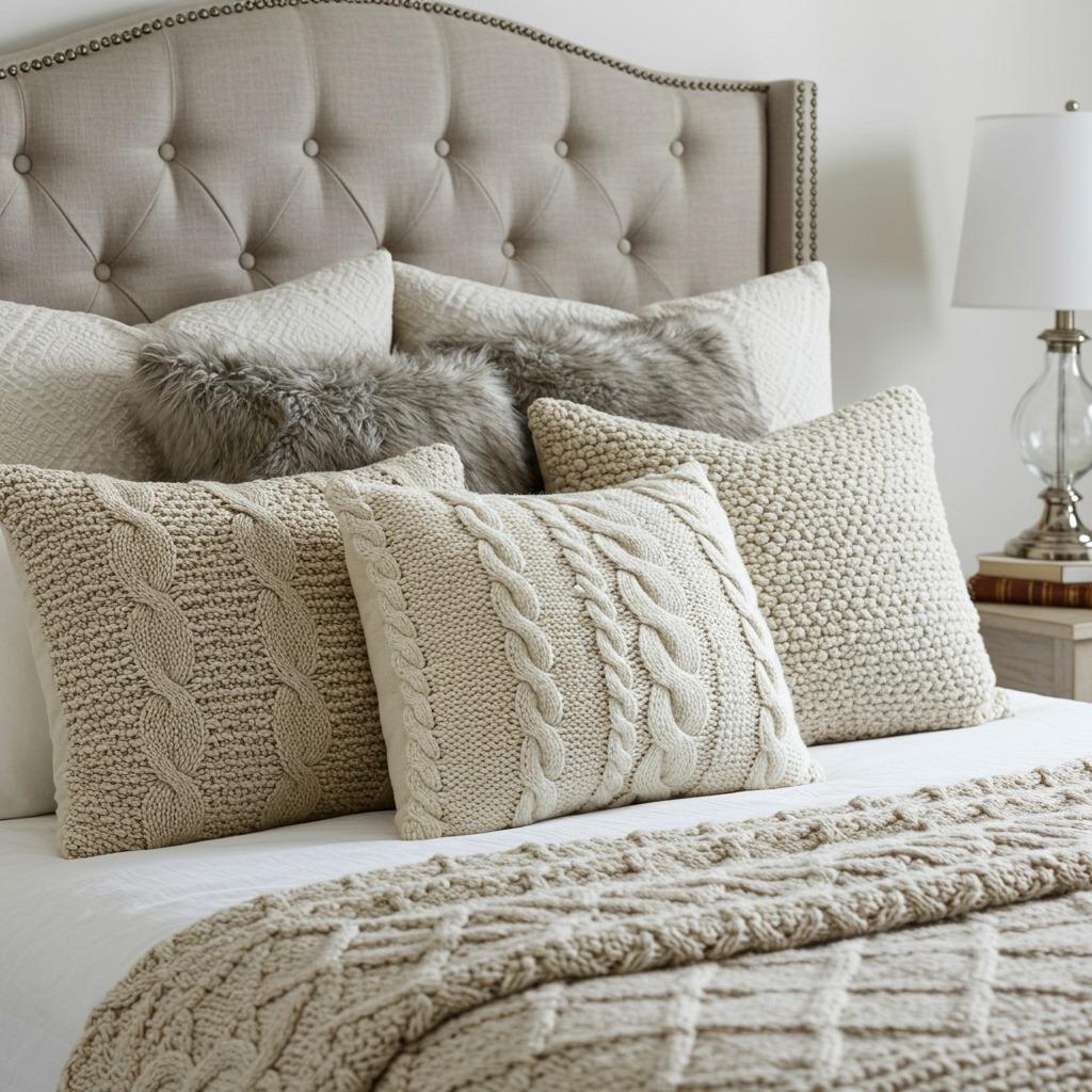 Add Texture with Throw Pillows