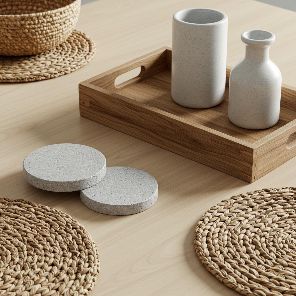 Add Warmth with Natural Material Accents