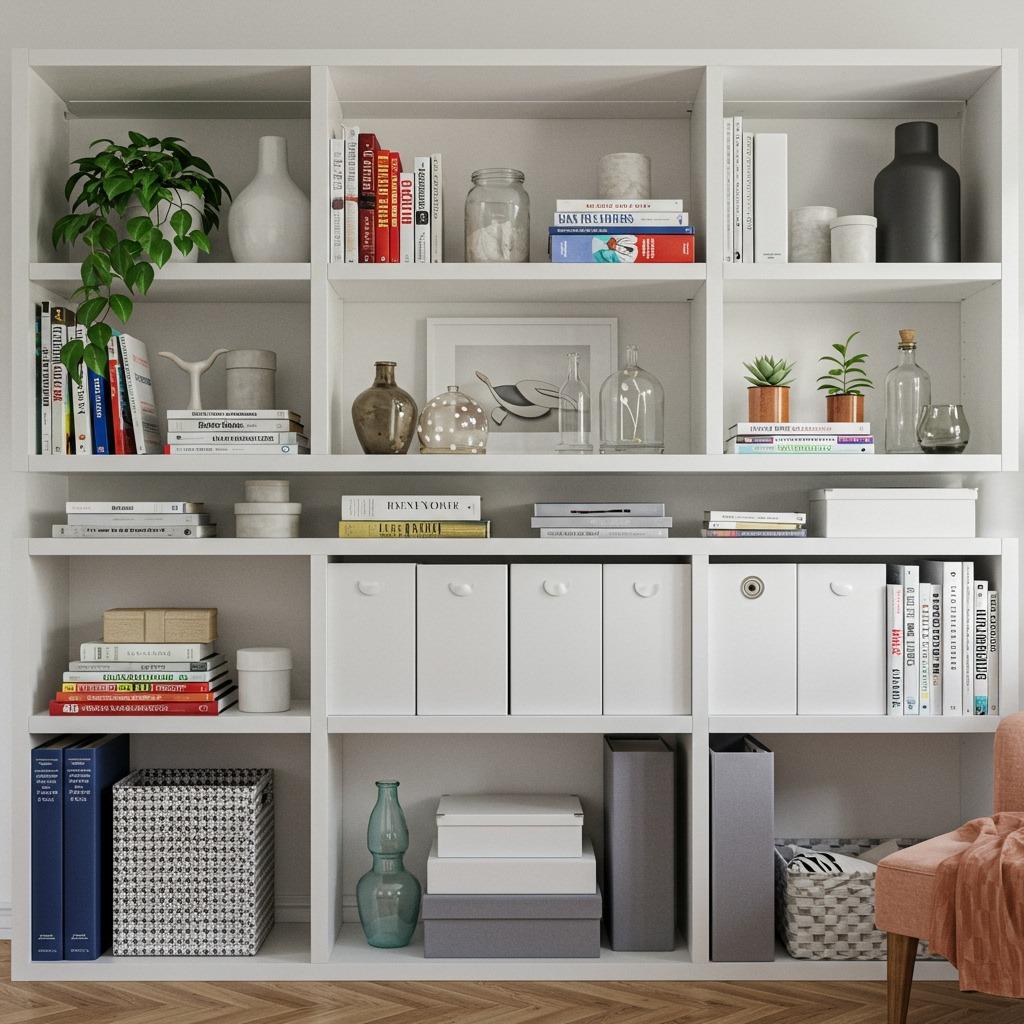Create Built-in Shelving with IKEA Hacks