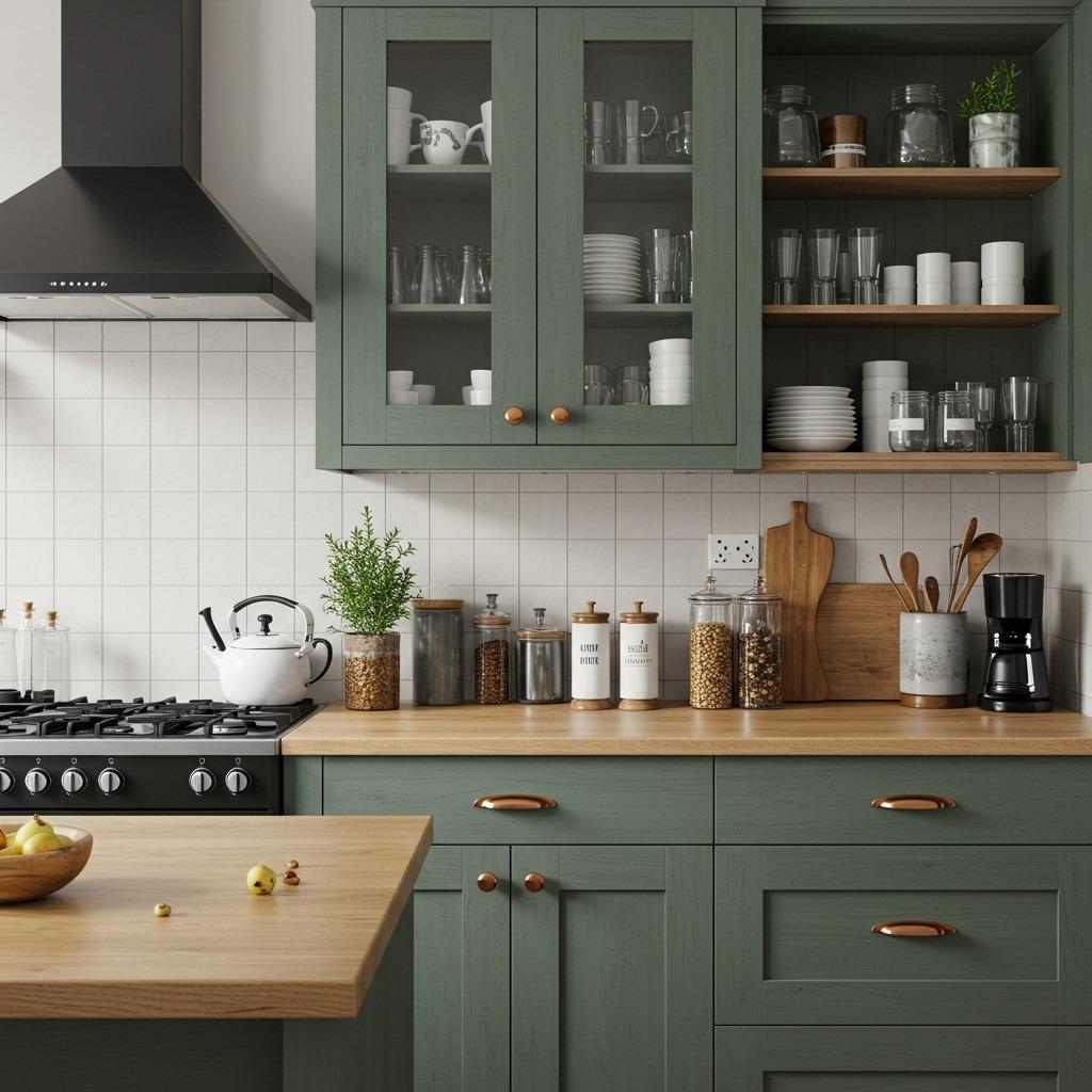 Create Open Shelving from Closed Cabinets