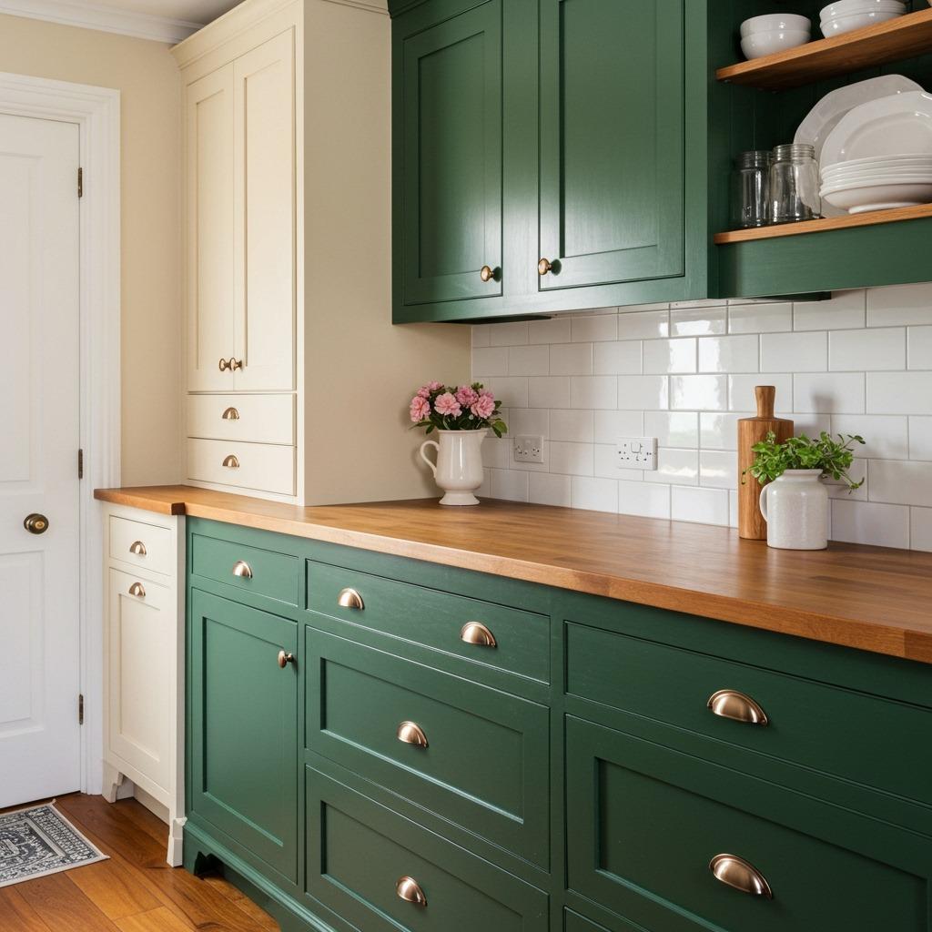 Forest Green and Cream Cottage Charm