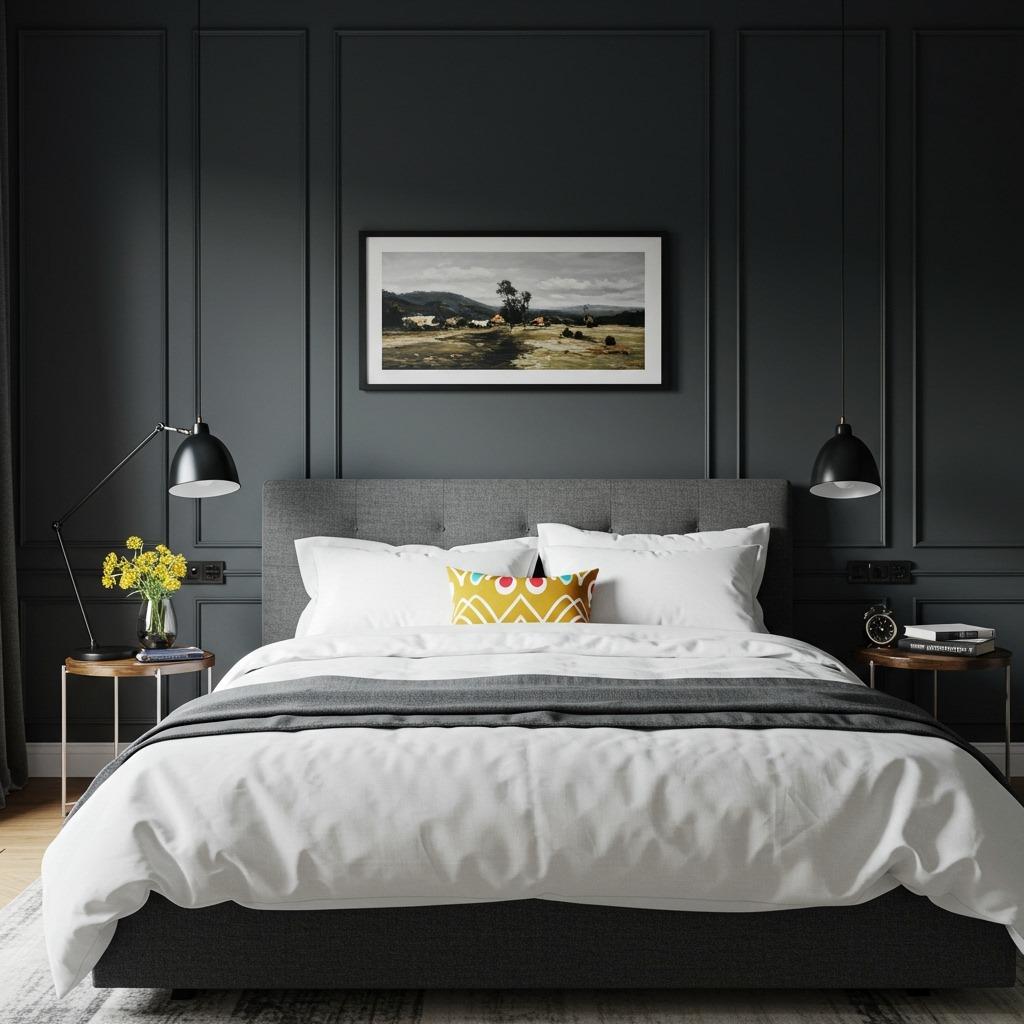 Moody Charcoal with Color Pops