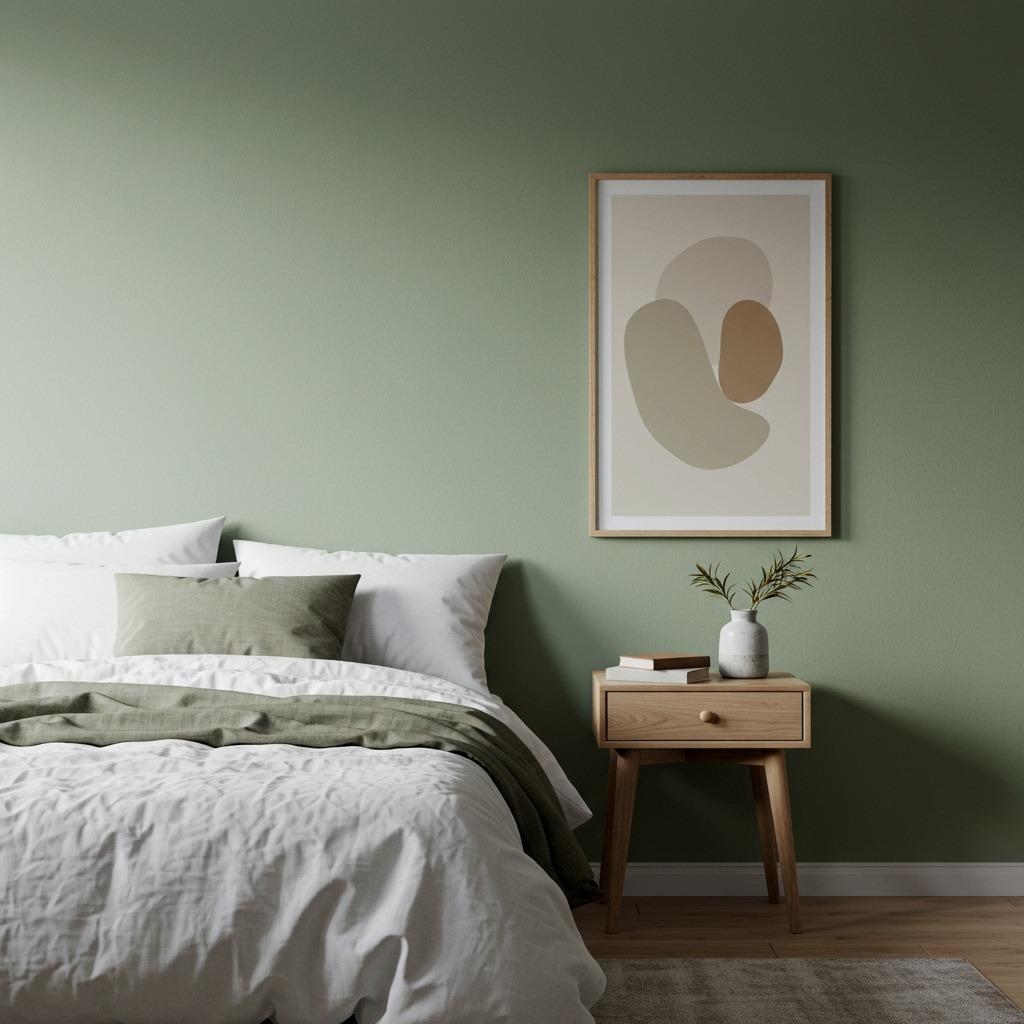 Sage Green Sanctuary with Natural Textures