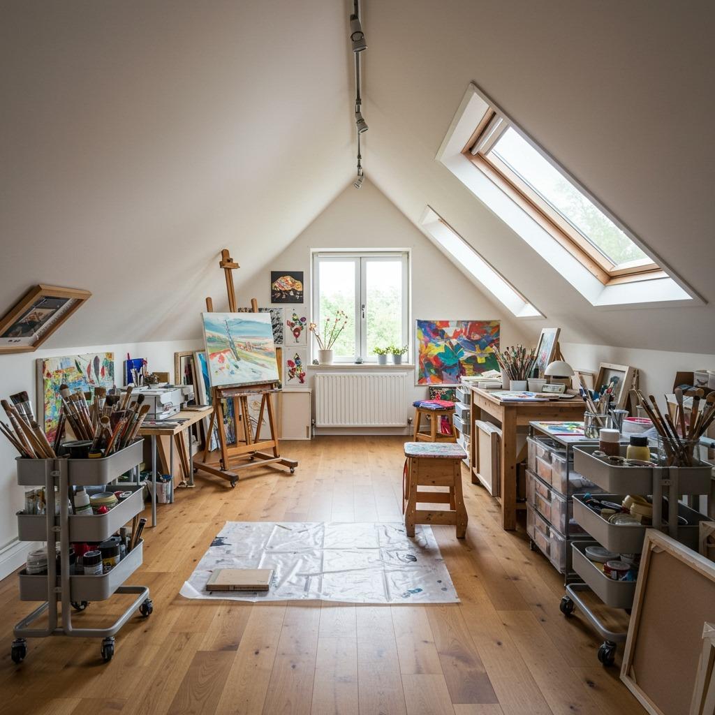 Artist's Studio with Perfect Light