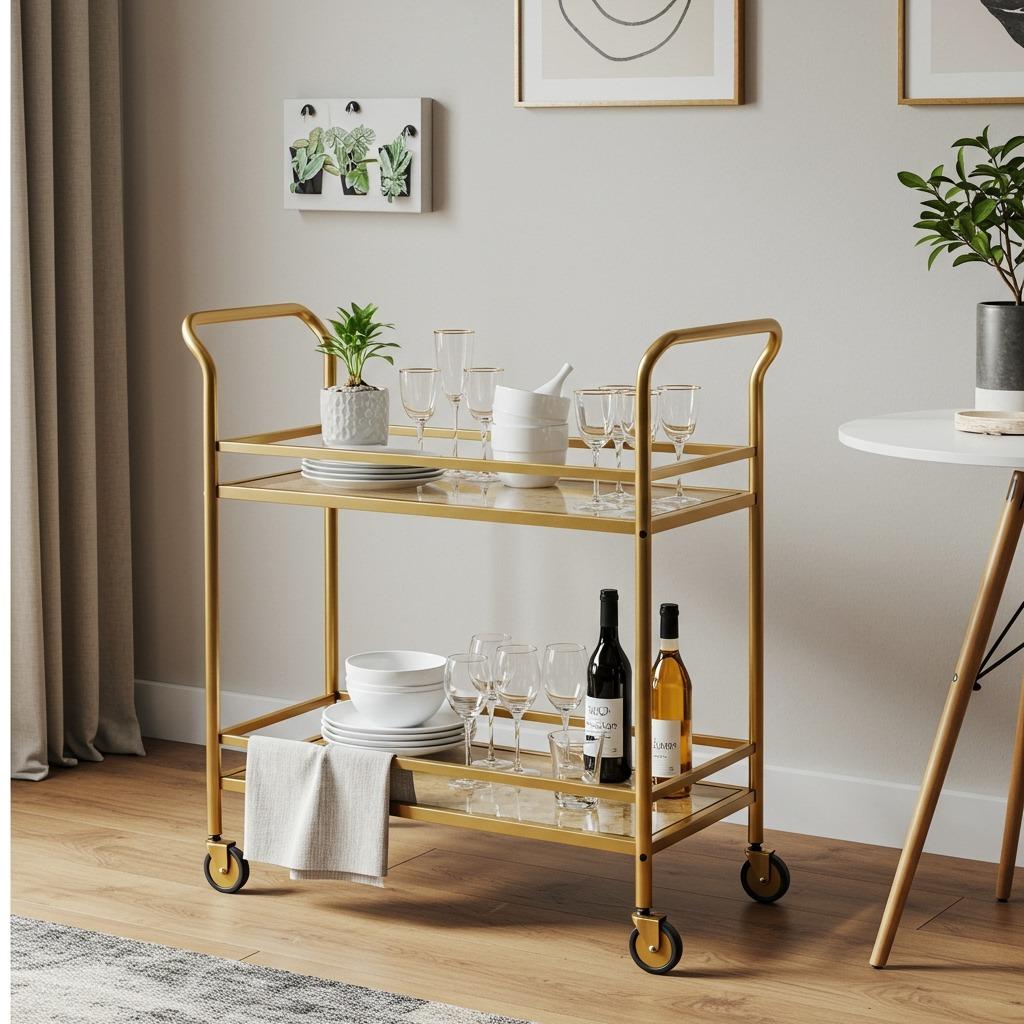 Bar Cart as Serving Station