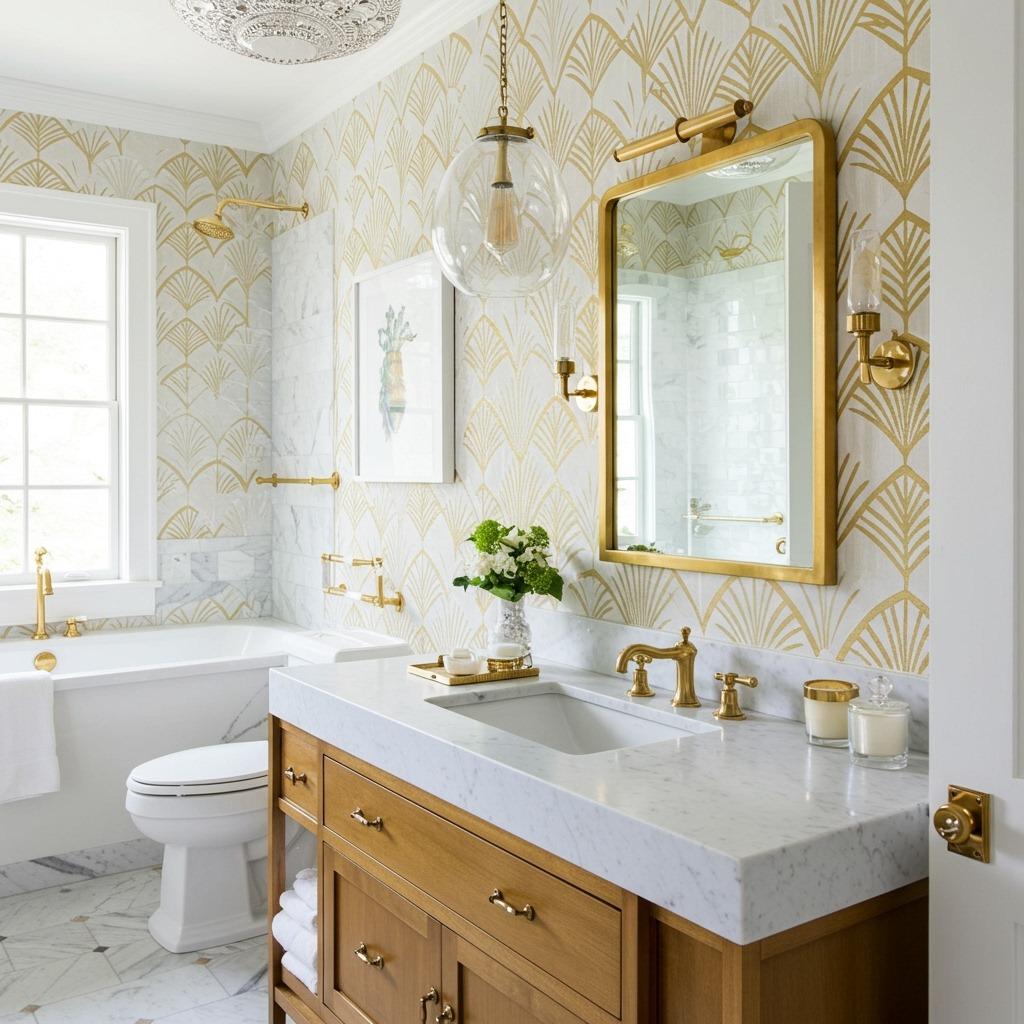 Bold Metallic Accents