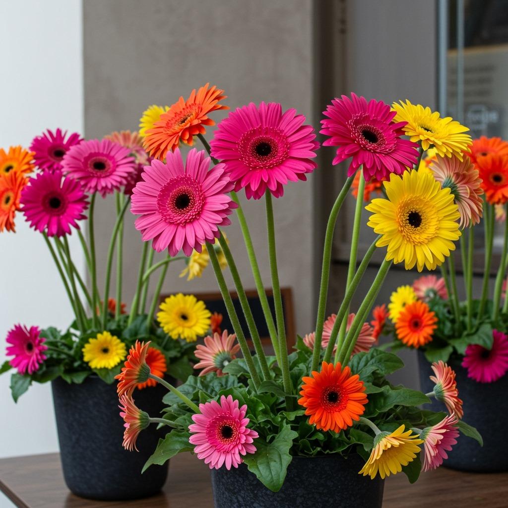 Cheerful Gerbera Daisies