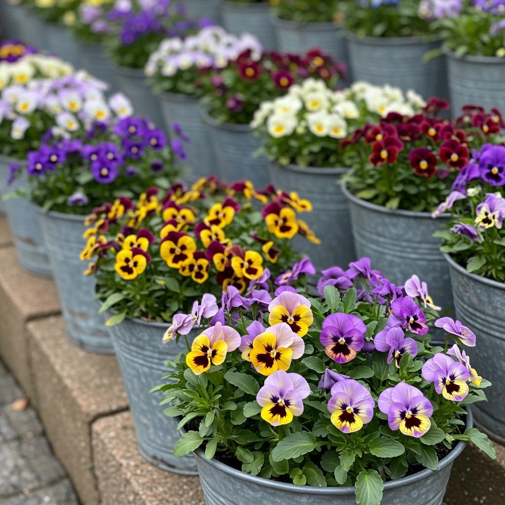 Cottage Garden Pansies