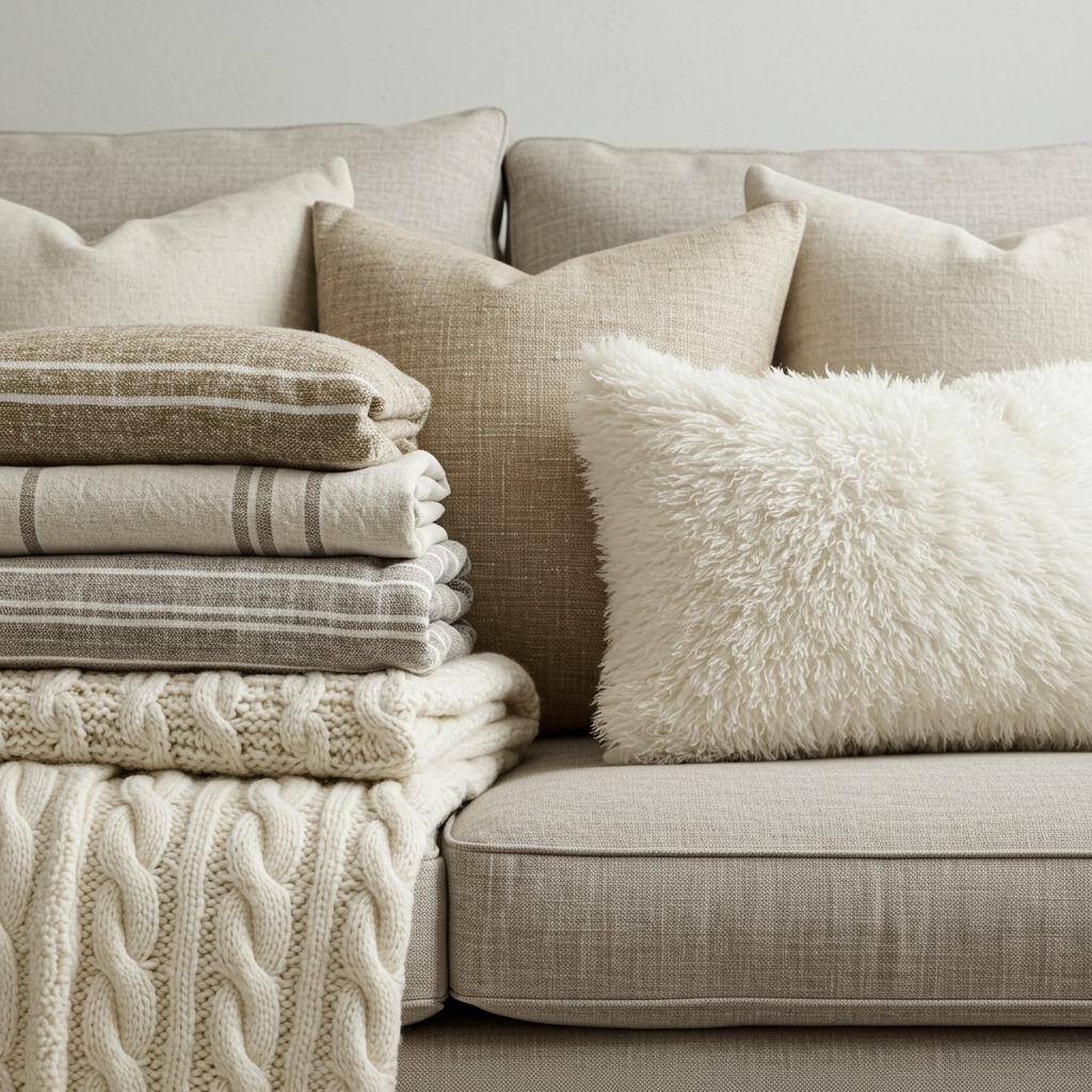 Cozy Textured Throws and Pillows