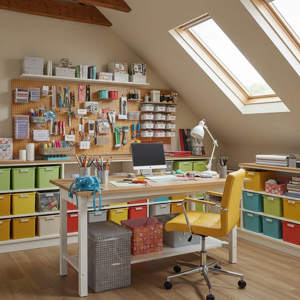 Craft Room with Organized Storage