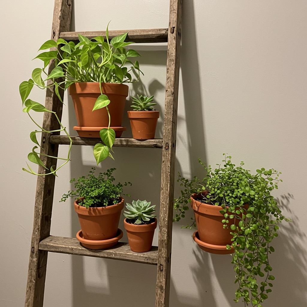Create a Plant Ladder Display
