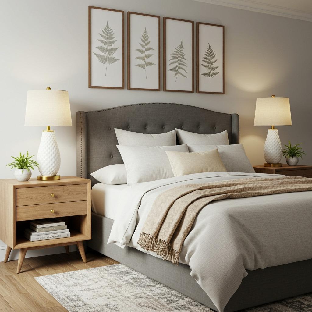 Create Symmetry with Nightstands and Lighting