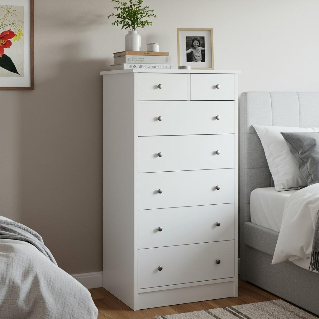 Create Vertical Storage With Tall, Narrow Dressers