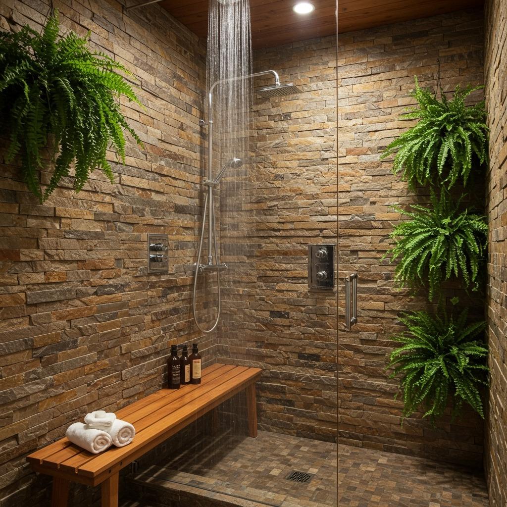 Design a Shower Space That Feels Like a Waterfall