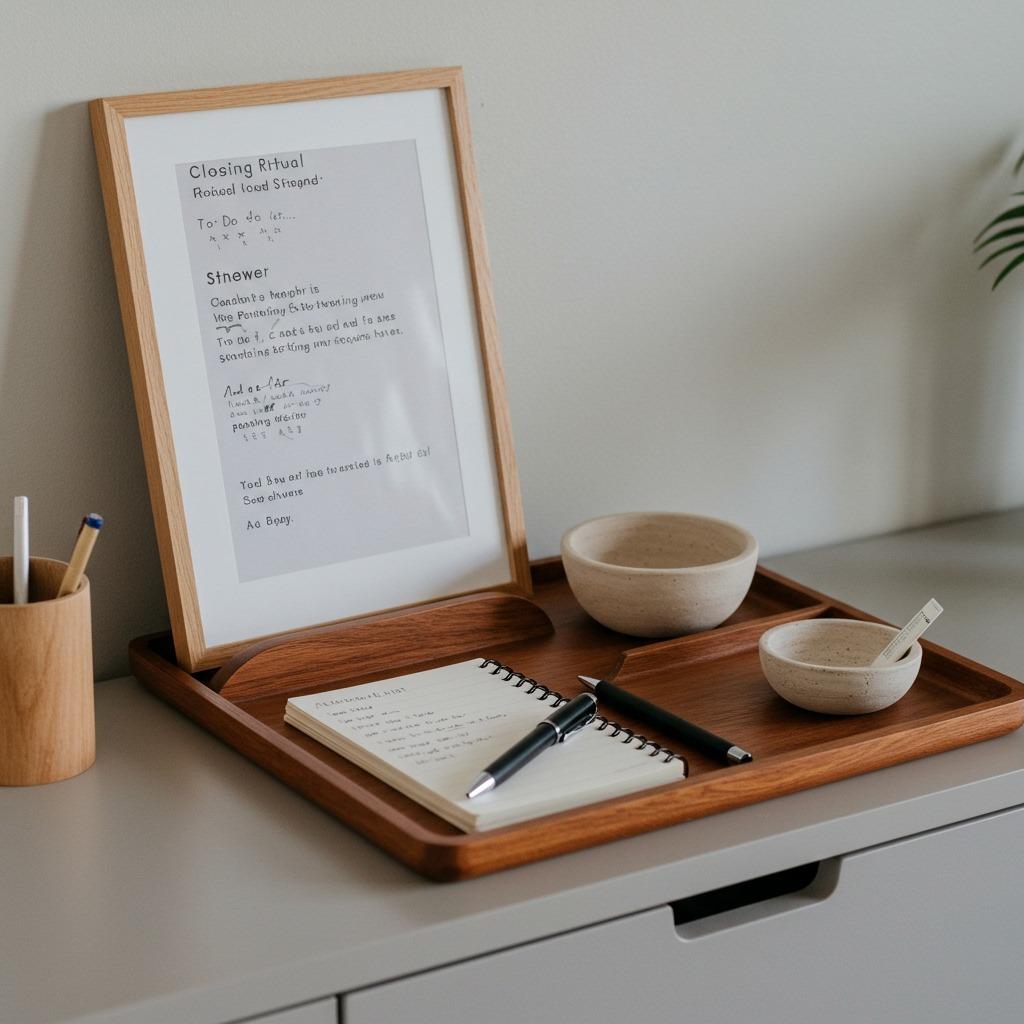 Establish a "Shutdown Routine" Space