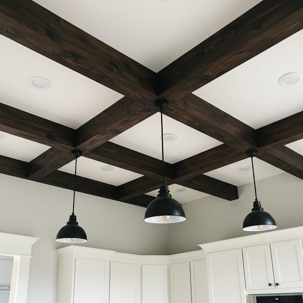 Exposed Wooden Ceiling Beams