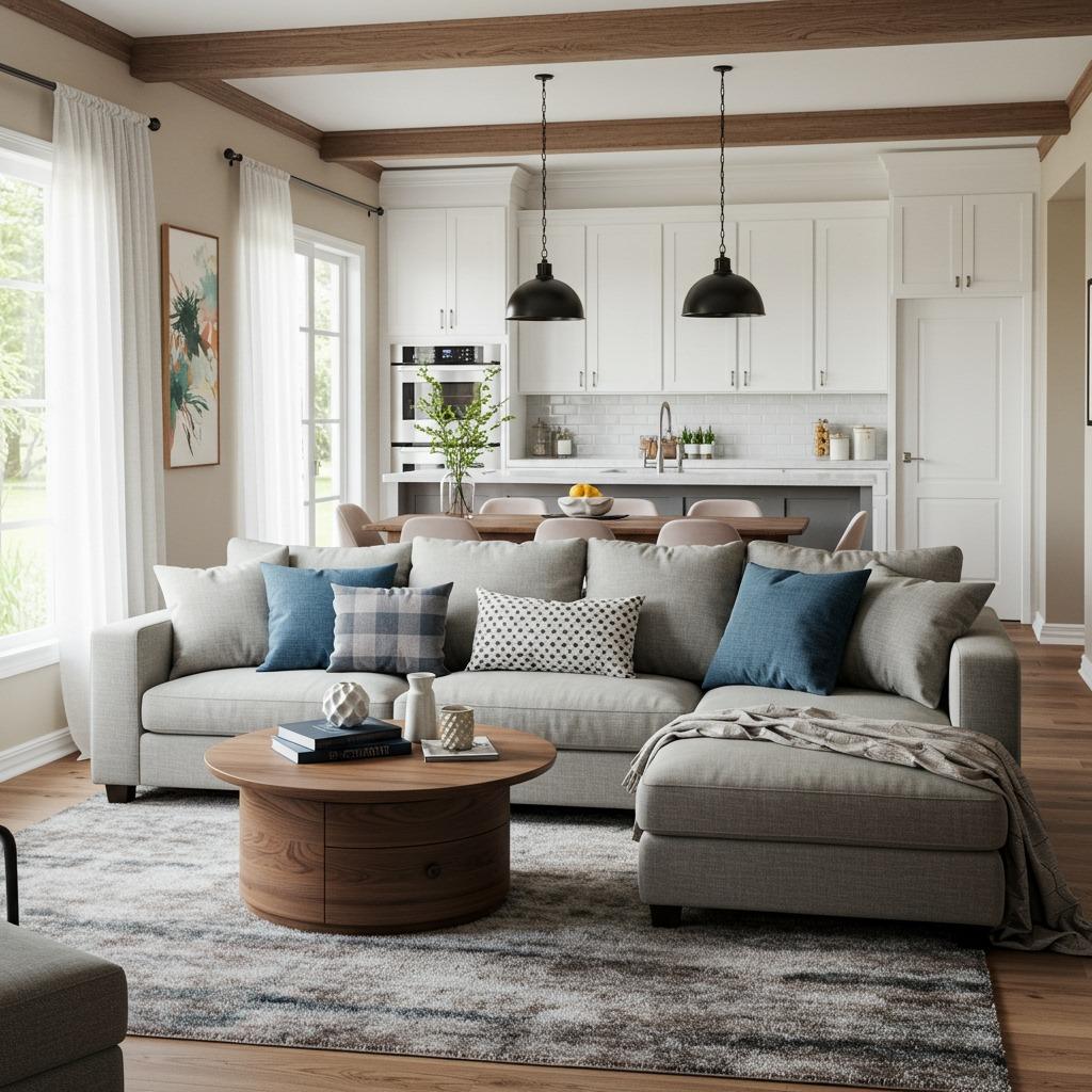 Floating Furniture as Space Dividers