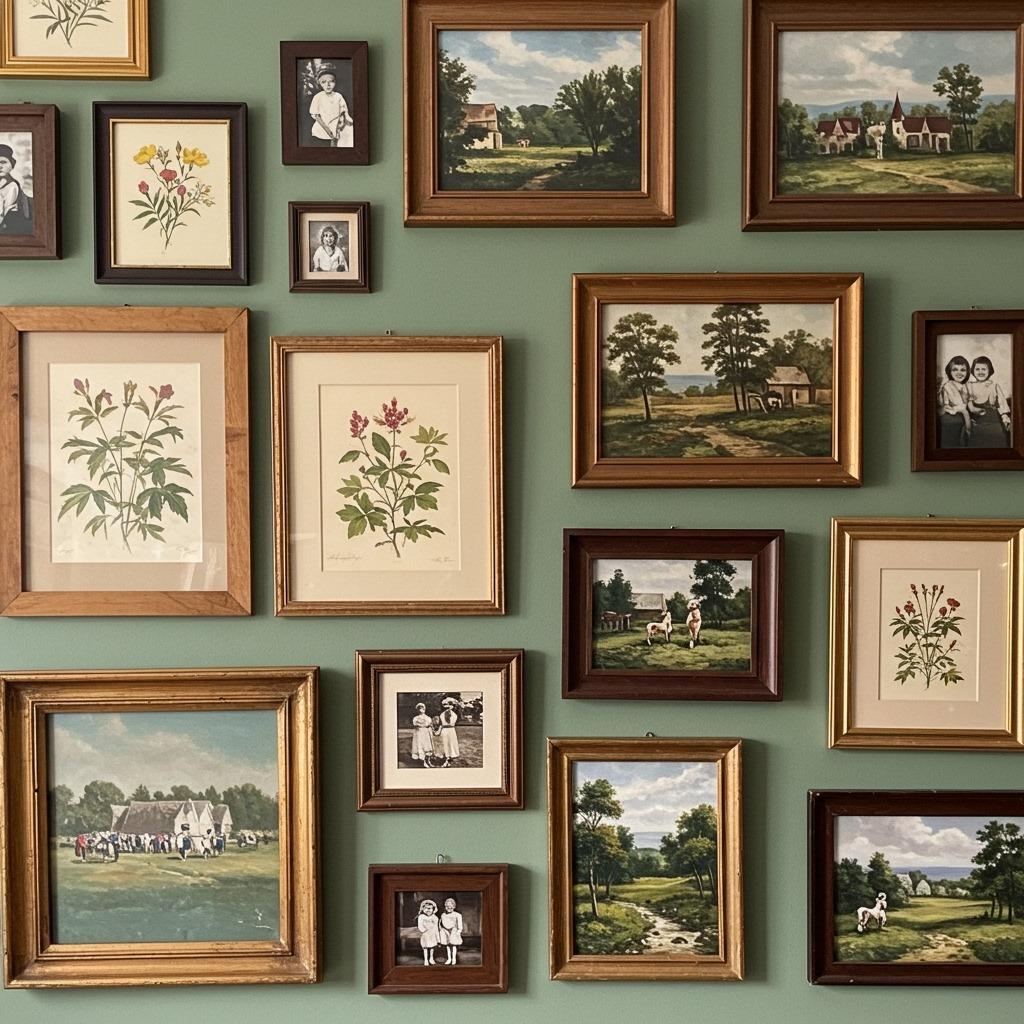 Hang Vintage Artwork and Prints