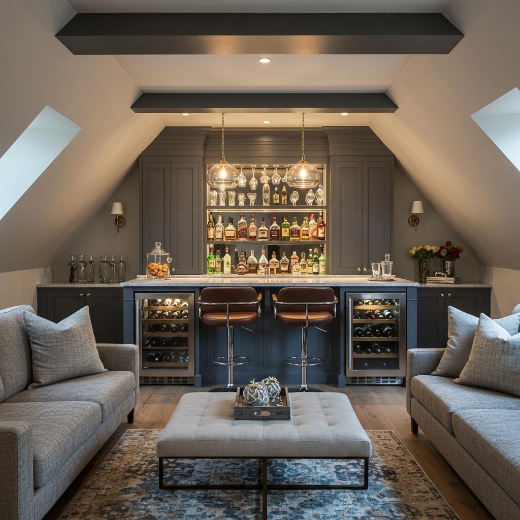 Home Bar and Entertainment Space