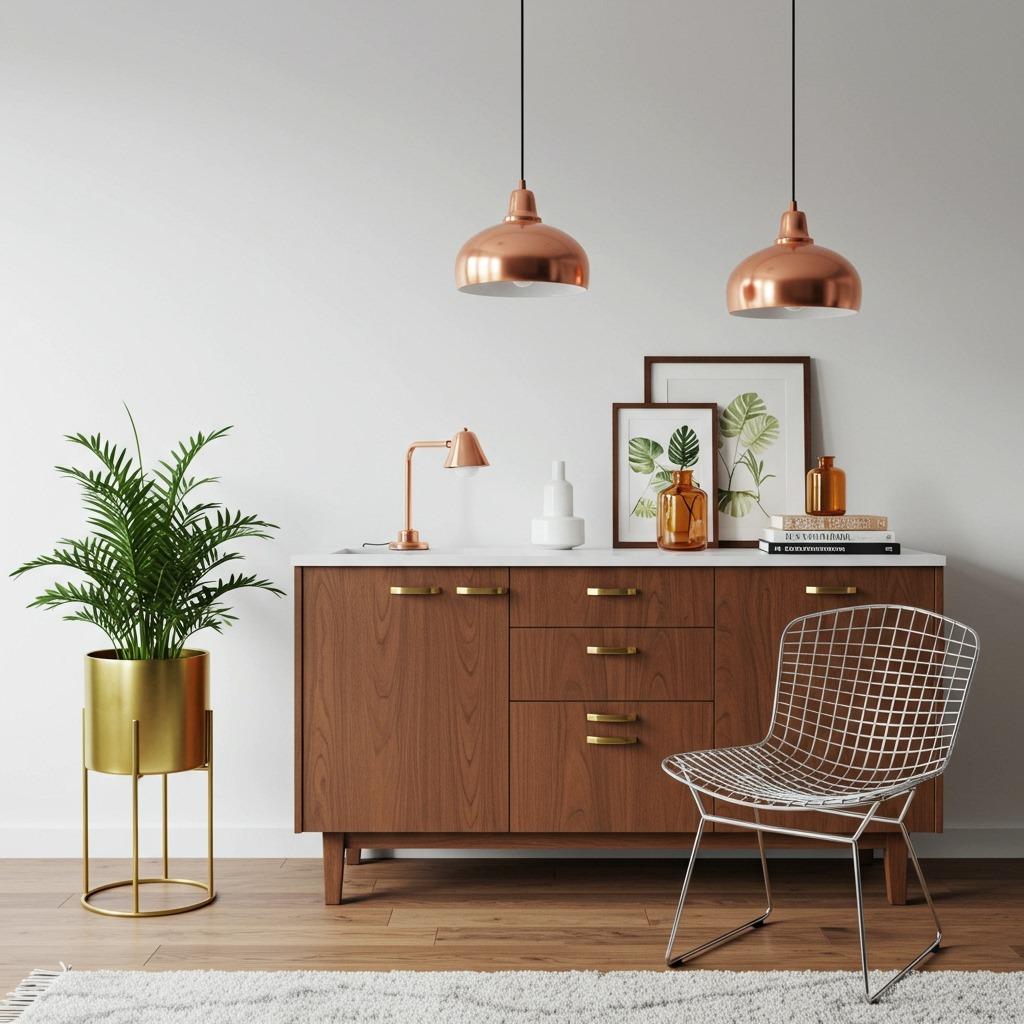 Incorporate Metallic Accents Strategically