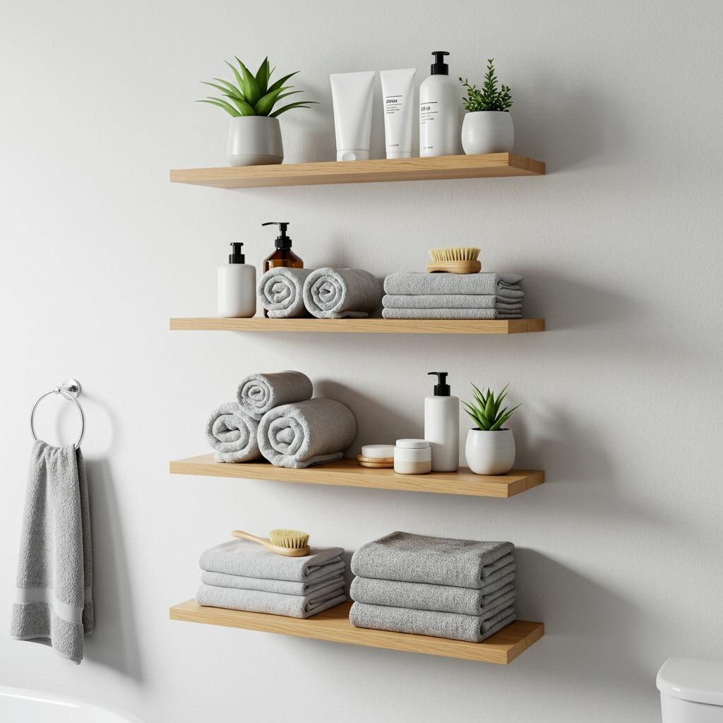 Install Floating Shelves Instead of Cabinets