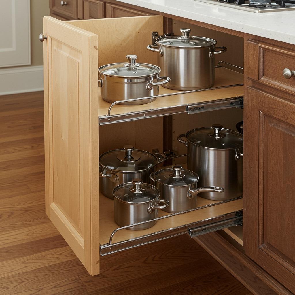Install Pull-Out Shelves in Deep Cabinets