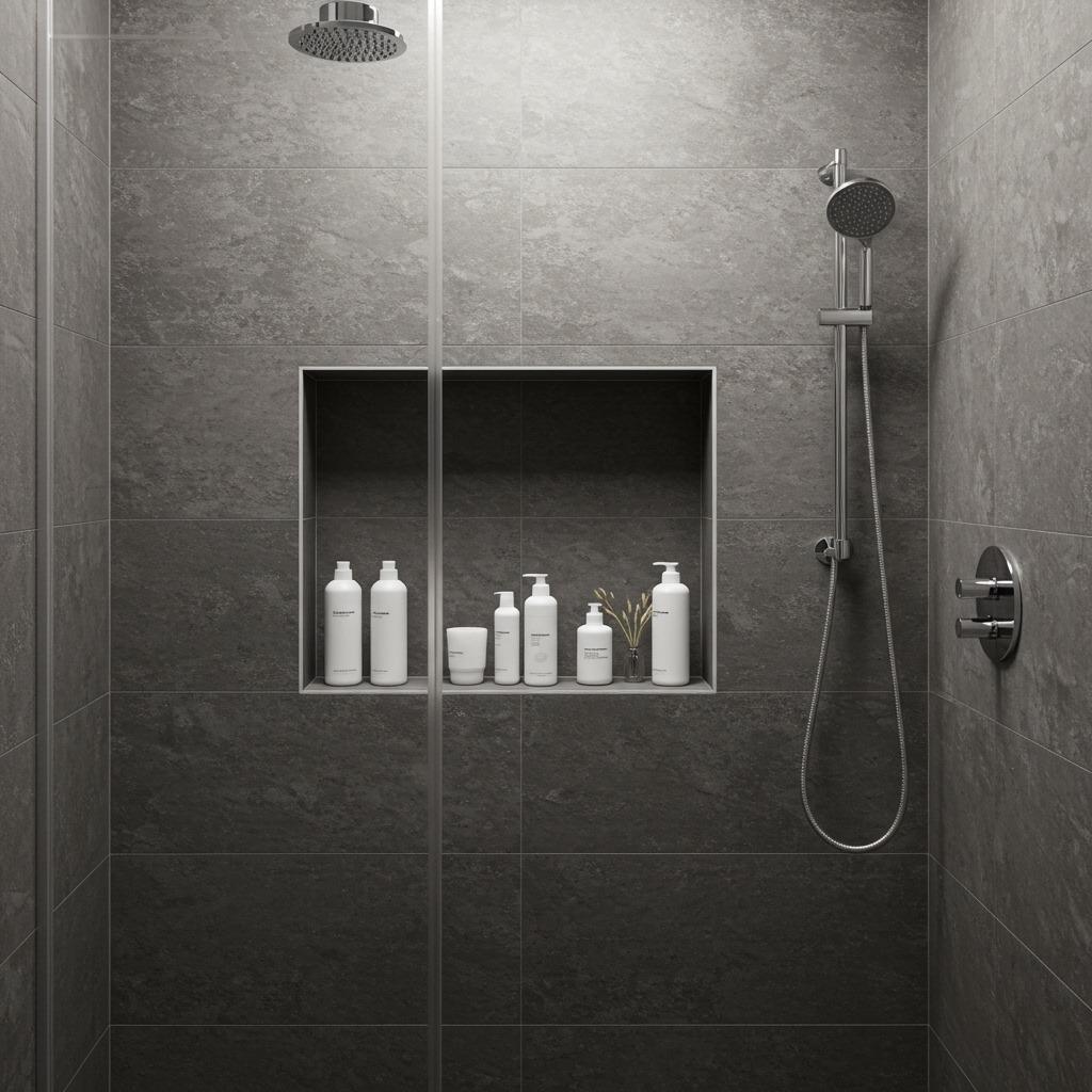 Install Shower Caddies and Niches