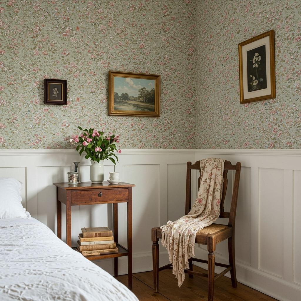 Install Vintage-Inspired Wallpaper