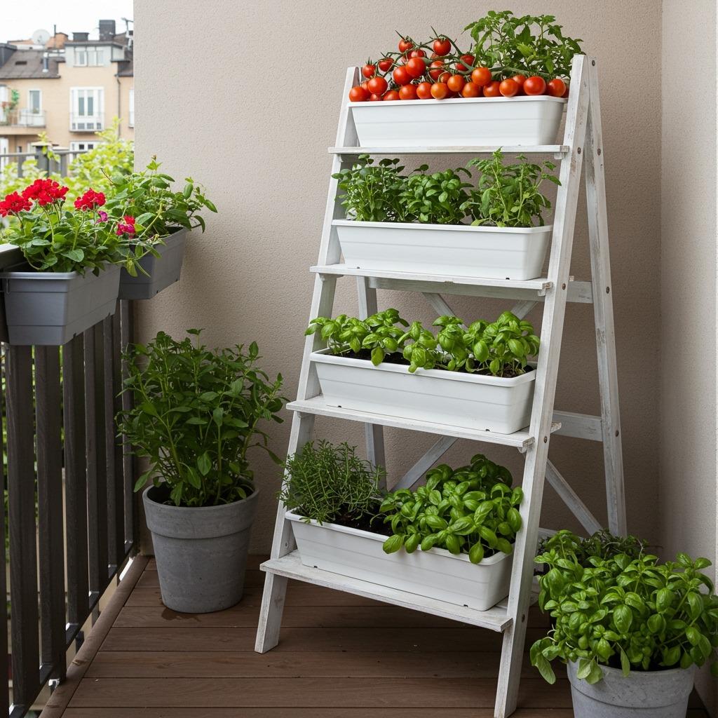 Ladder Plant Stand for Tiered Growing