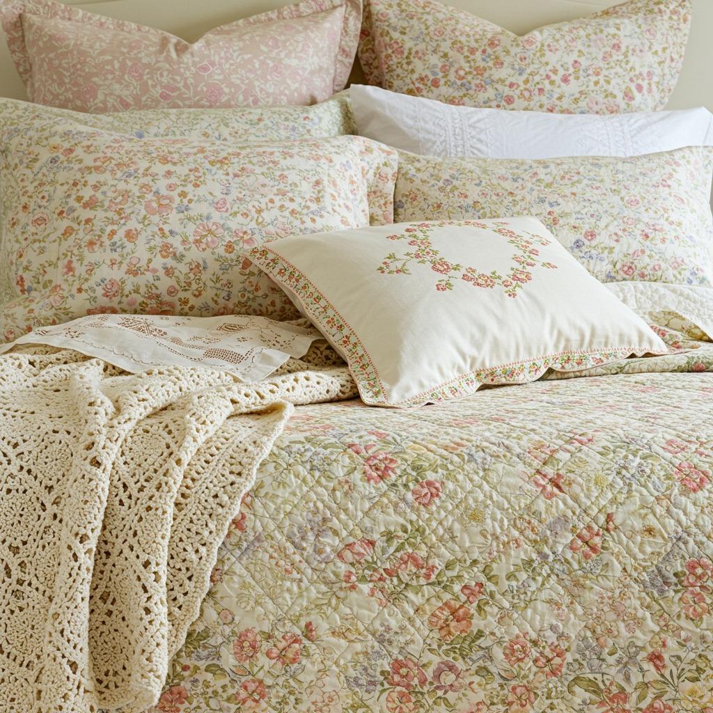 Layer Vintage Textiles and Quilts