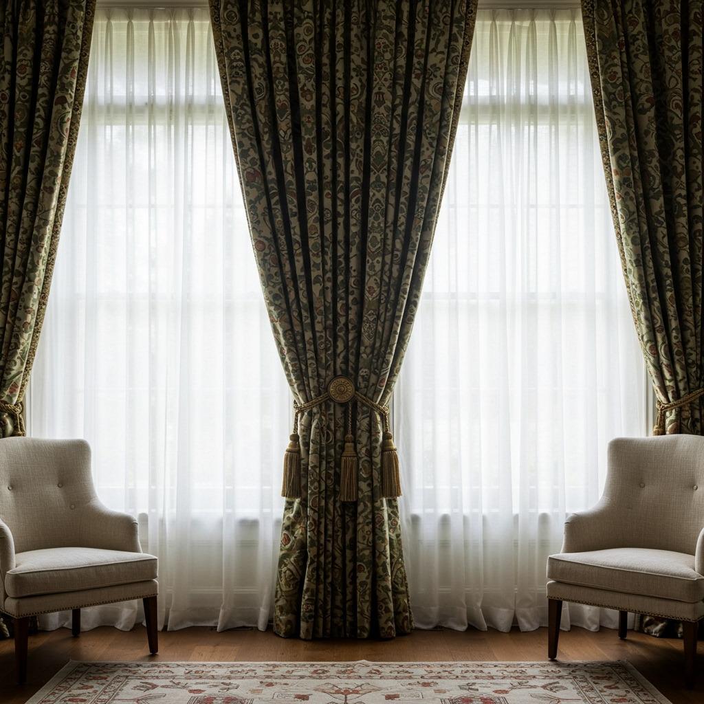 Layer Window Treatments for Luxury