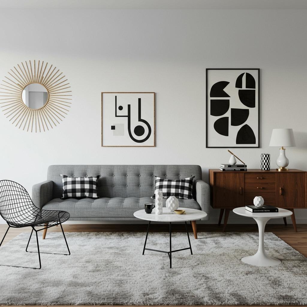 Layout #7: The Mid-Century Modern Monochrome