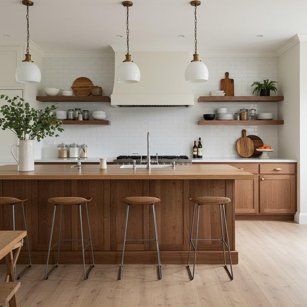 Mix of Wood Tones Throughout the Space