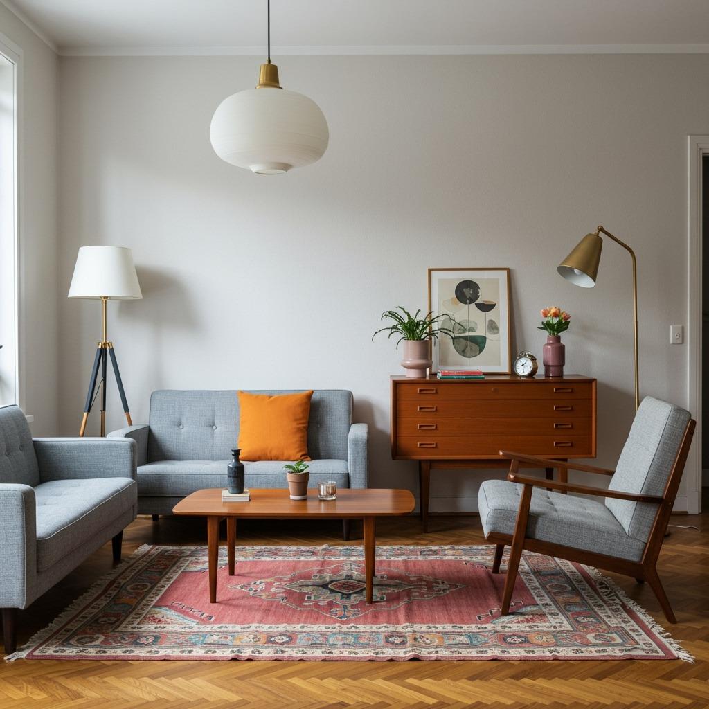 Mix Vintage Finds With Modern Comfort