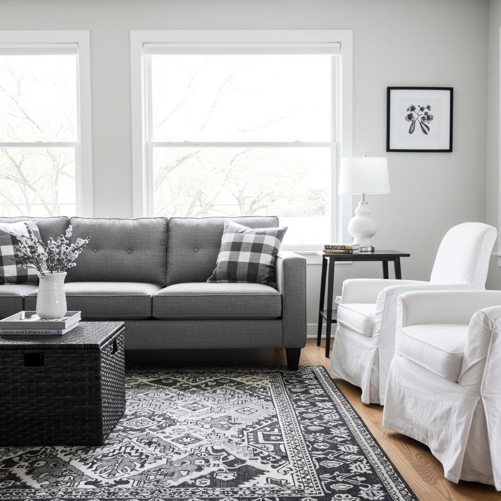 Monochrome Living Rooms for Different Lifestyles