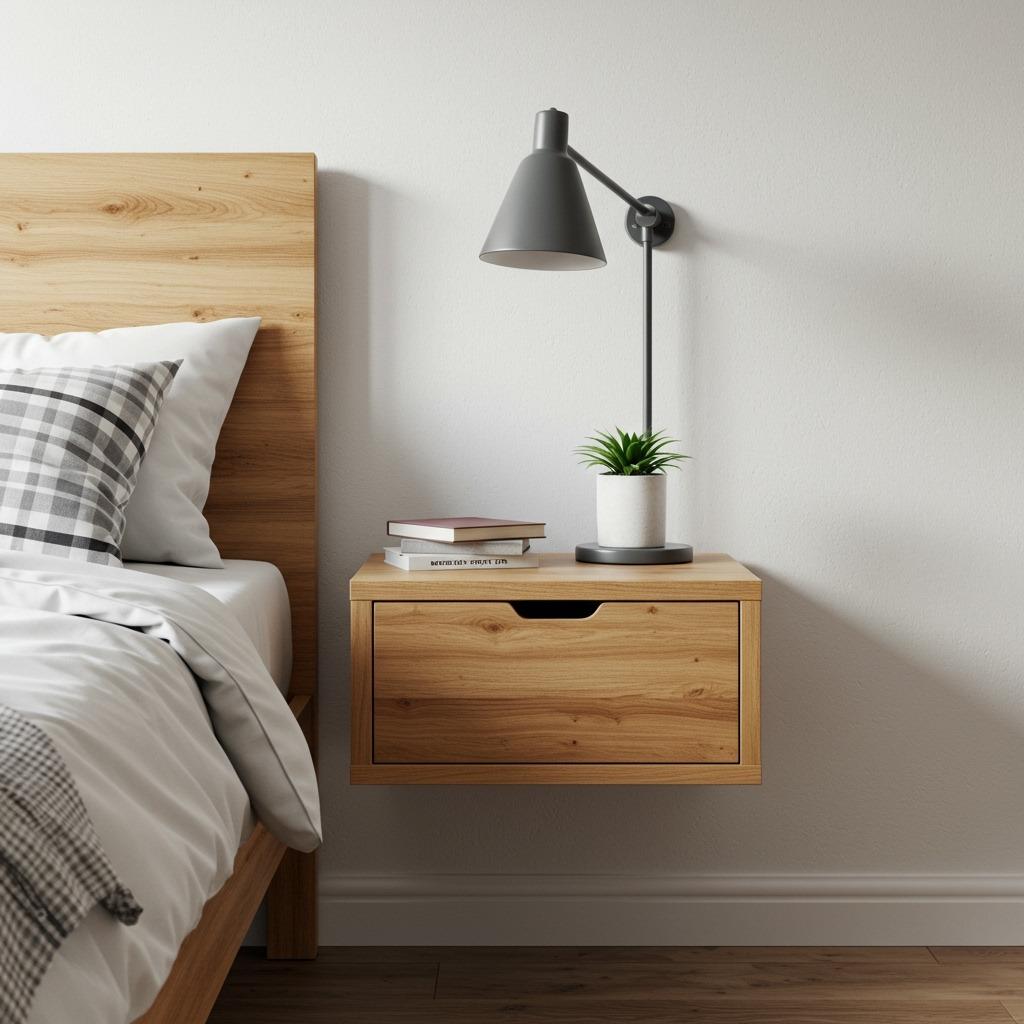 Mount Your Nightstand to Free Up Floor Space