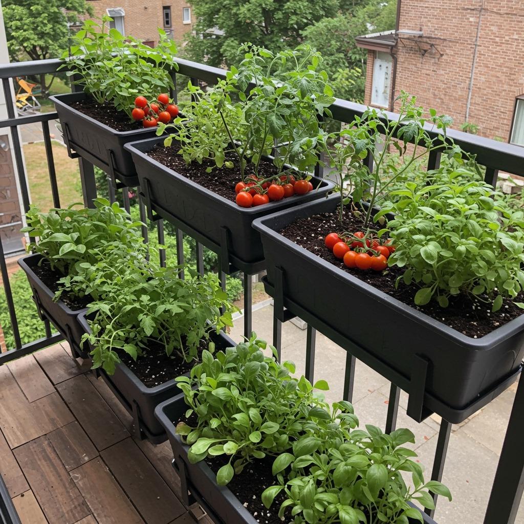 Railing Planters That Double Your Growing Space