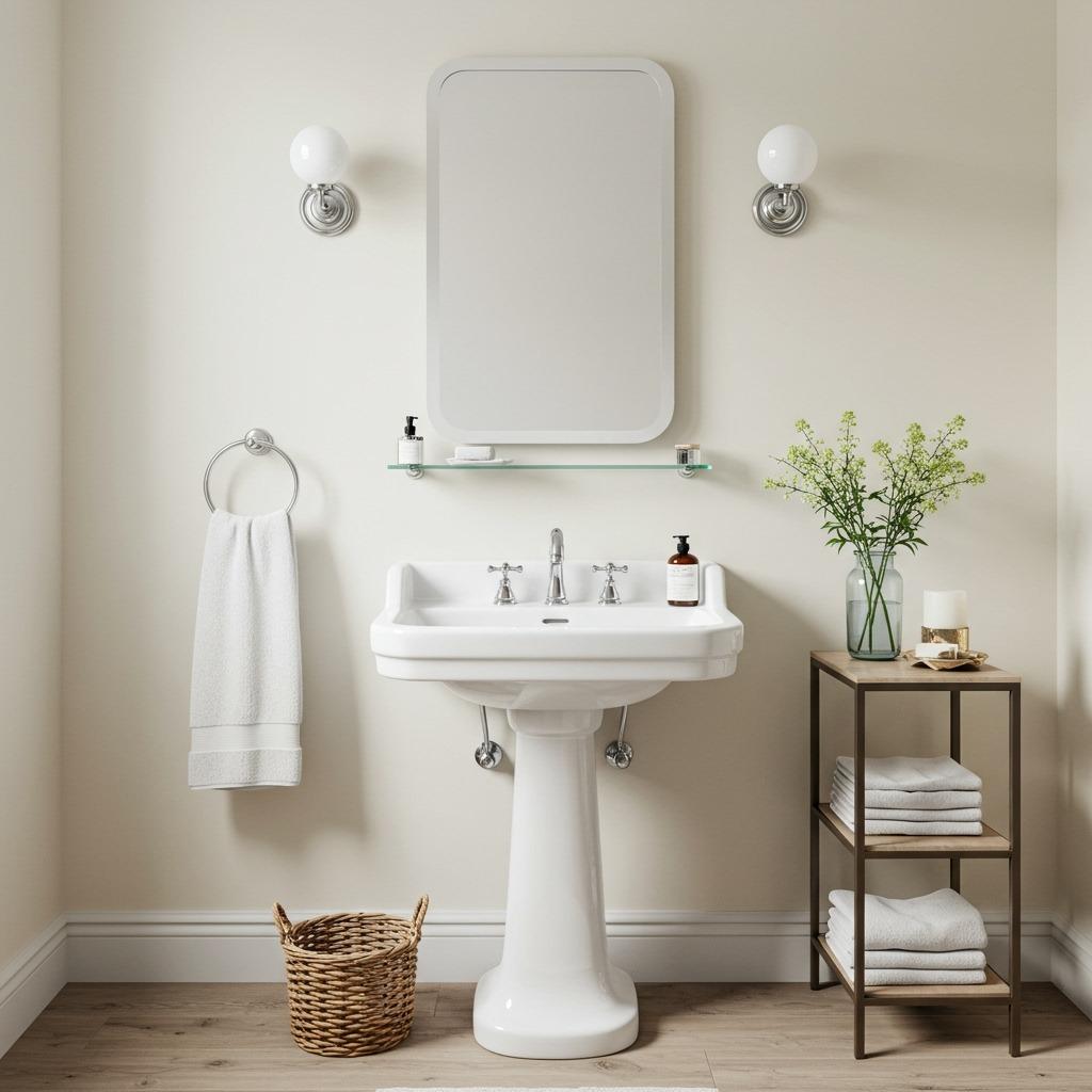 Replace Your Vanity with a Pedestal Sink