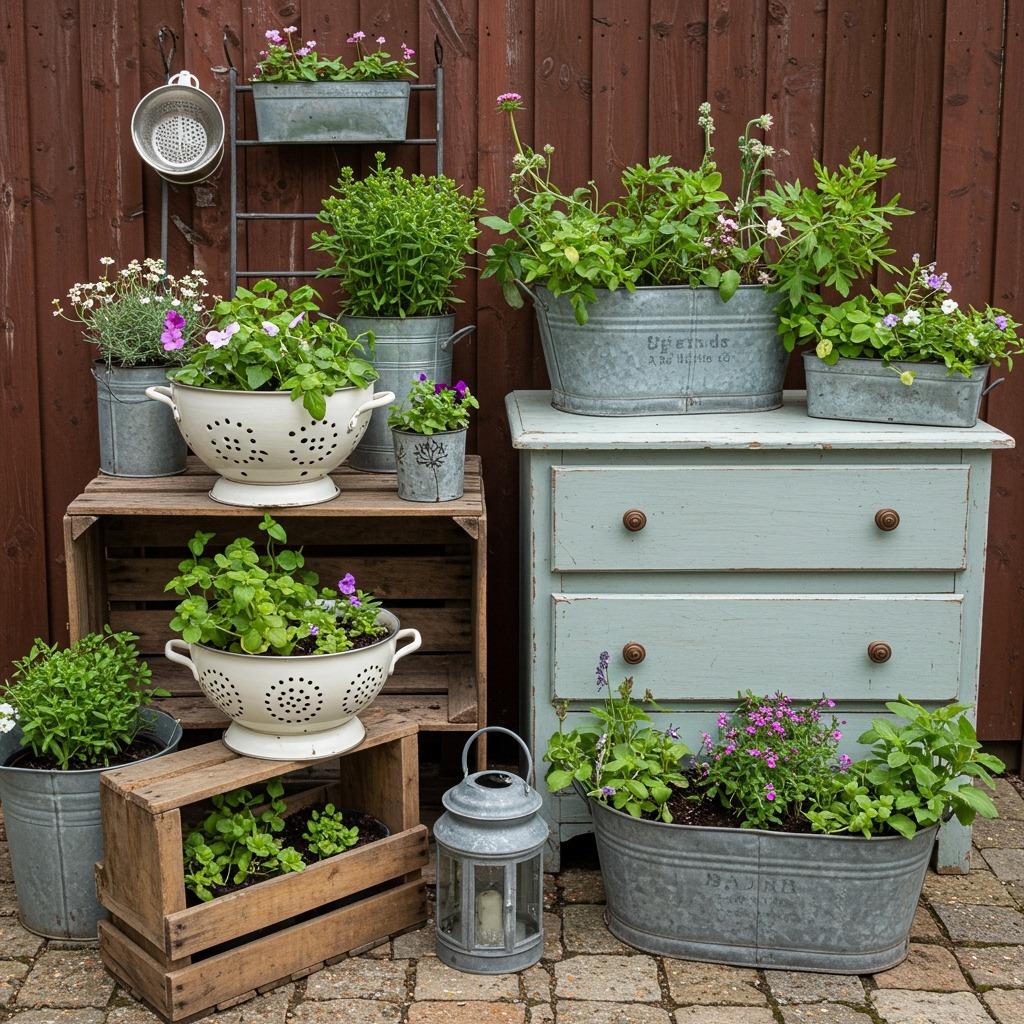 Repurpose Unexpected Items as Planters
