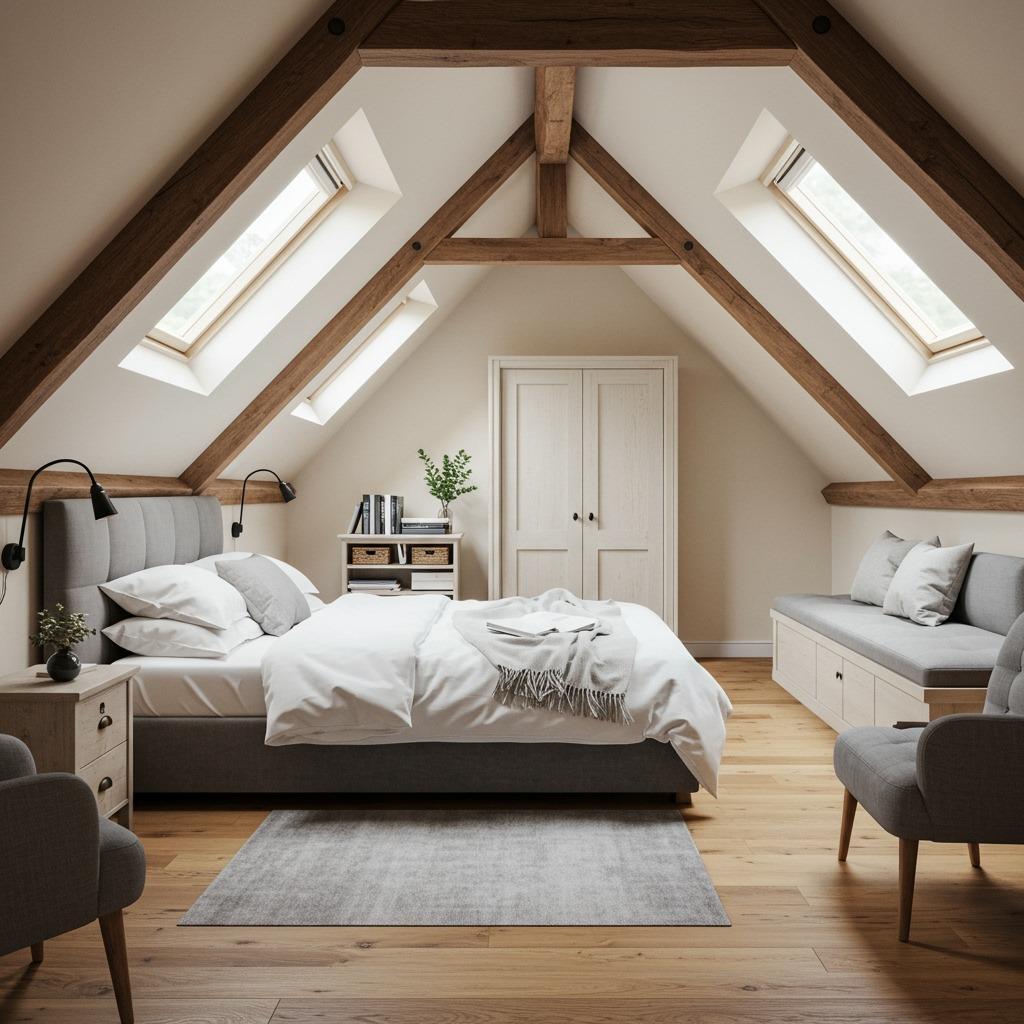 Serene Attic Bedroom Retreat