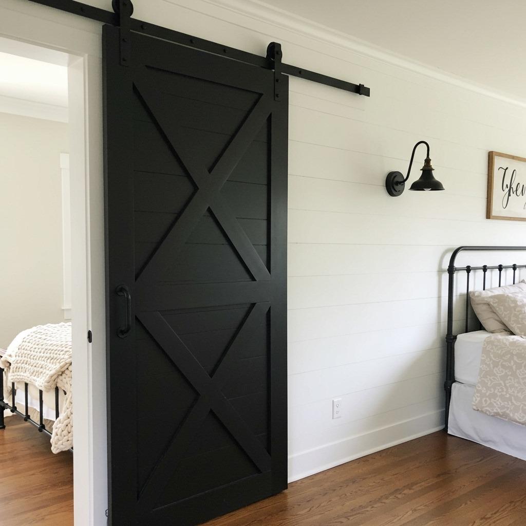 Shiplap and Barn Door Combo
