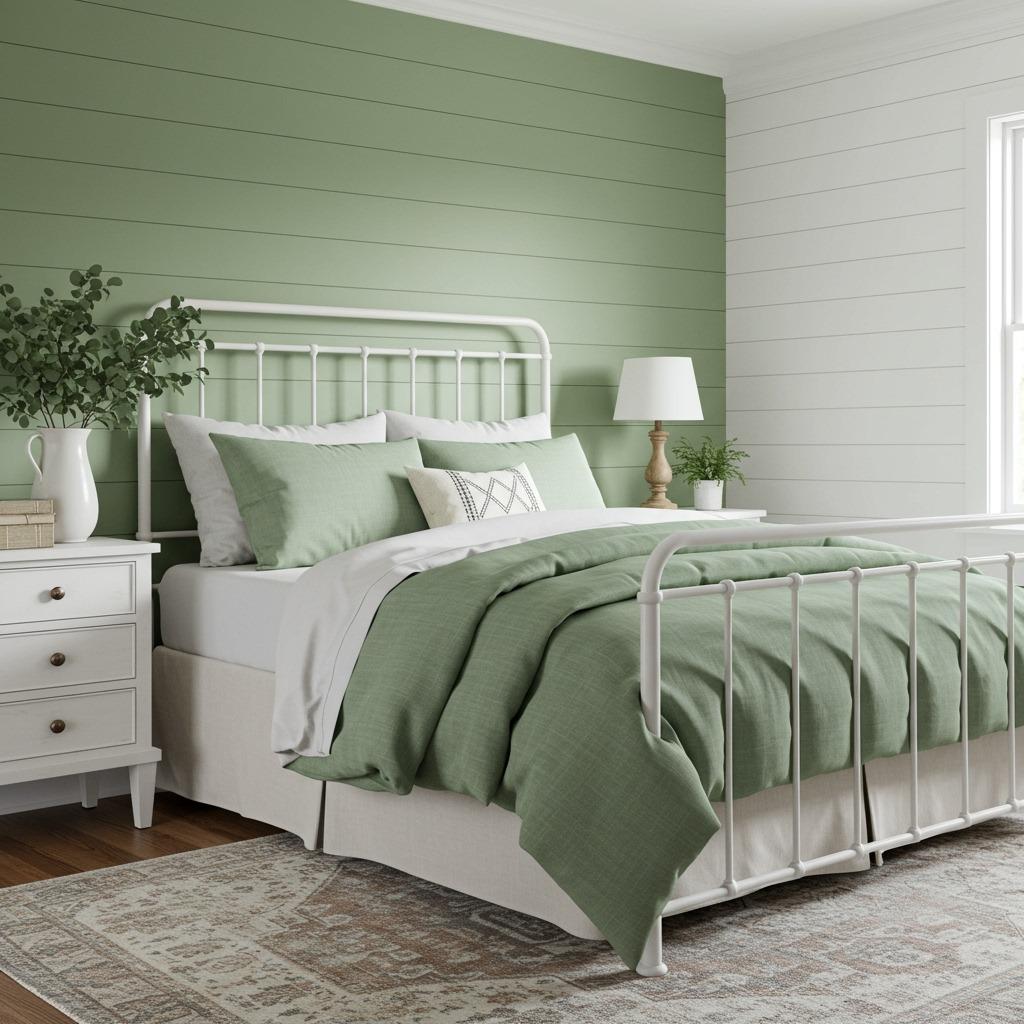 Soft Sage and White Combination