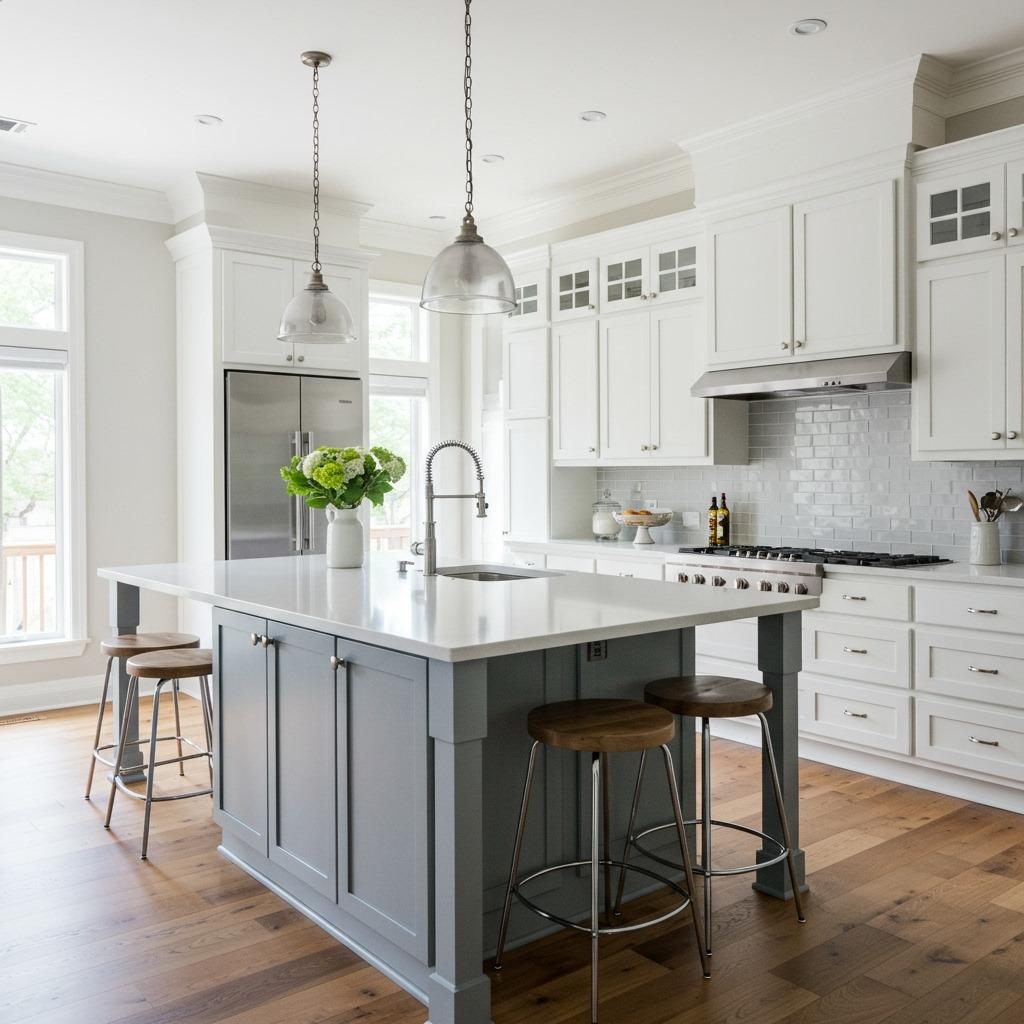 The Angled Island for Flow Optimization