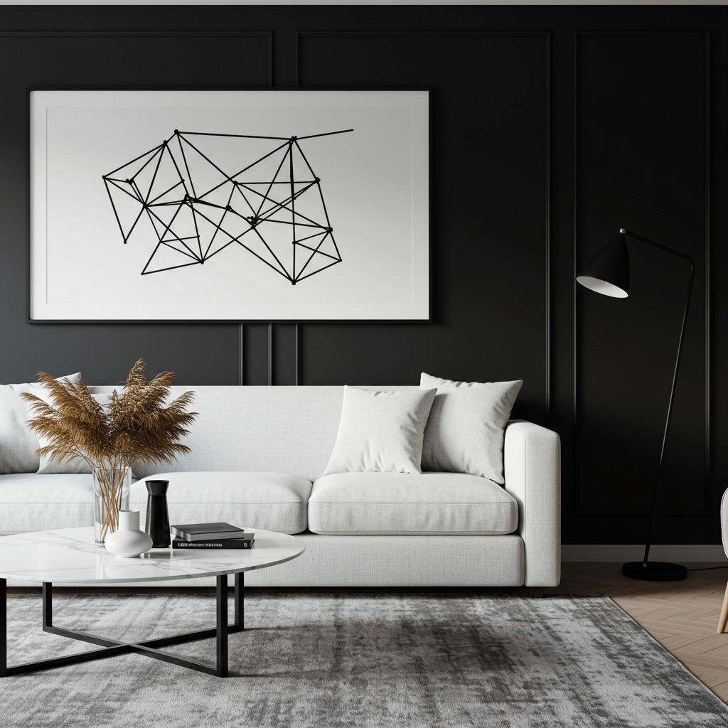 The Black and White Statement Room