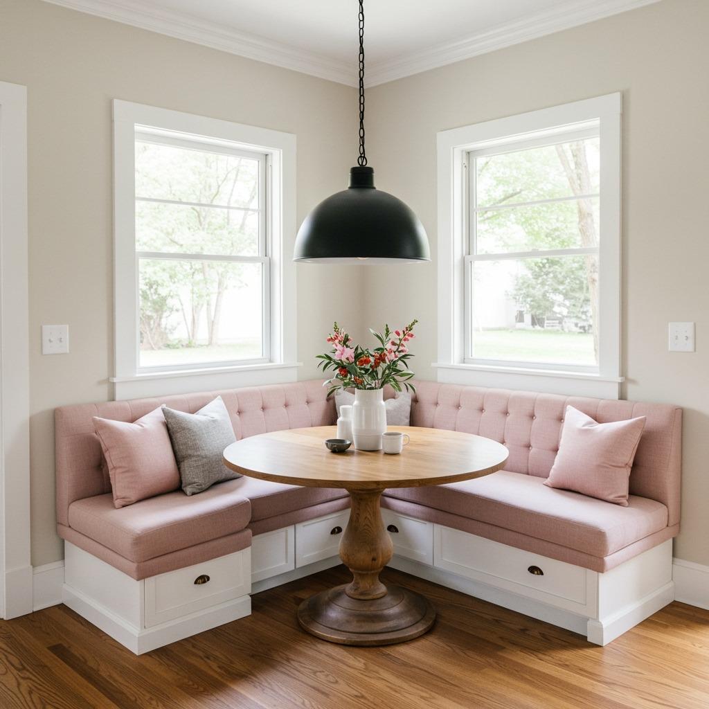 The Corner Banquette with Round Table