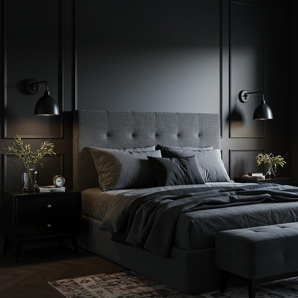 The Drama of All-Black Moody Spaces