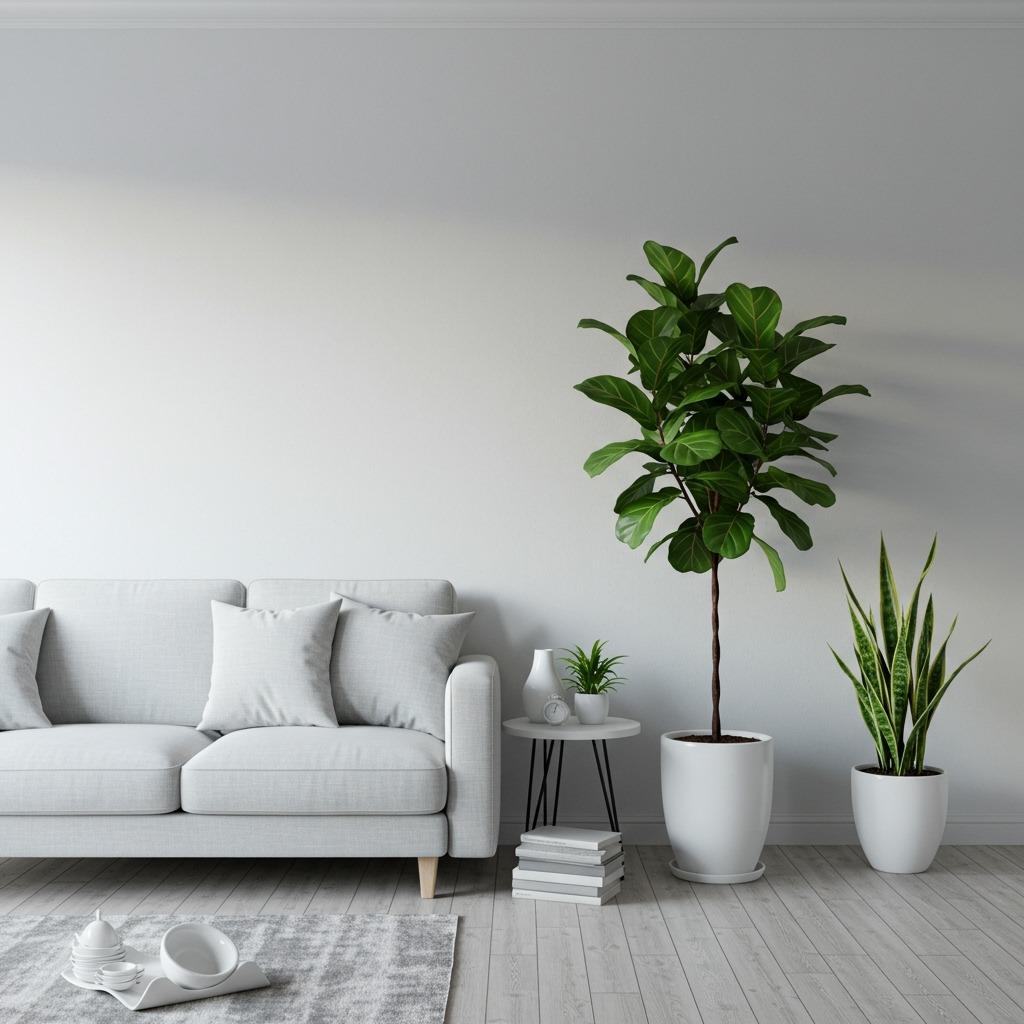 The Minimalist Room with a Pop of Green