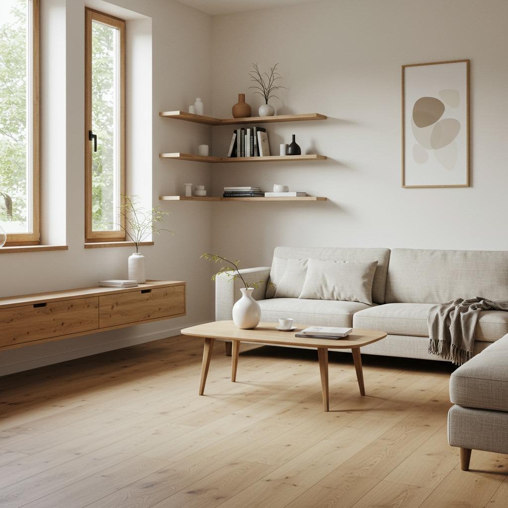 The Warm Wood Minimalist Space