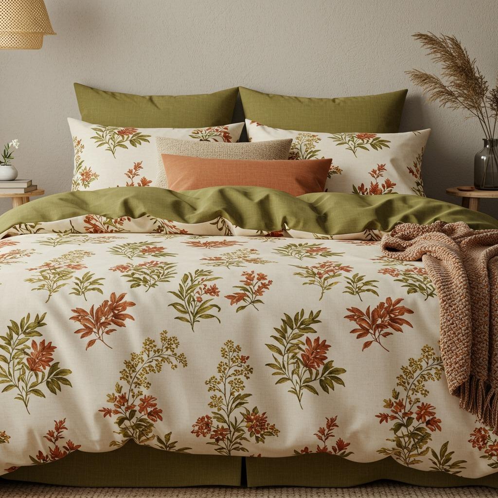 Use Retro Bedding with Floral Patterns