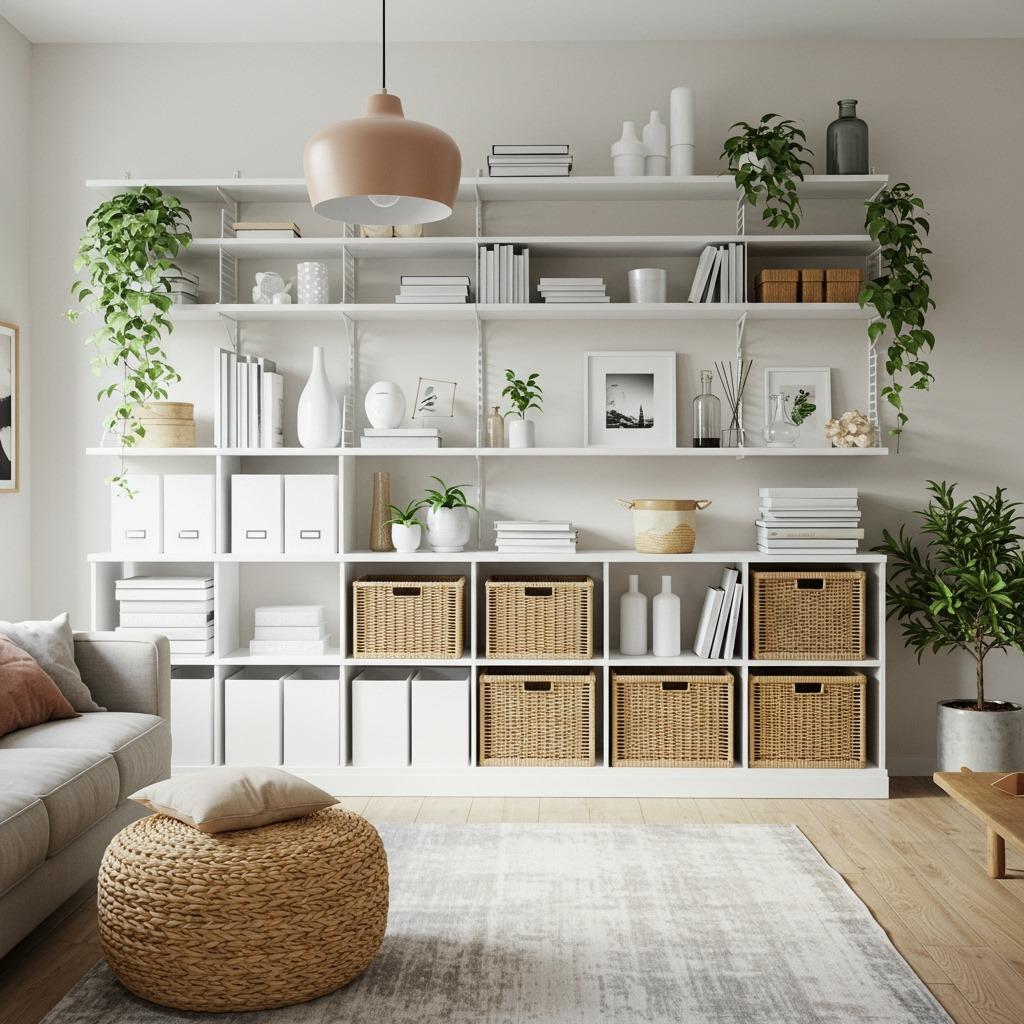 Use Vertical Space with Floor-to-Ceiling Shelving